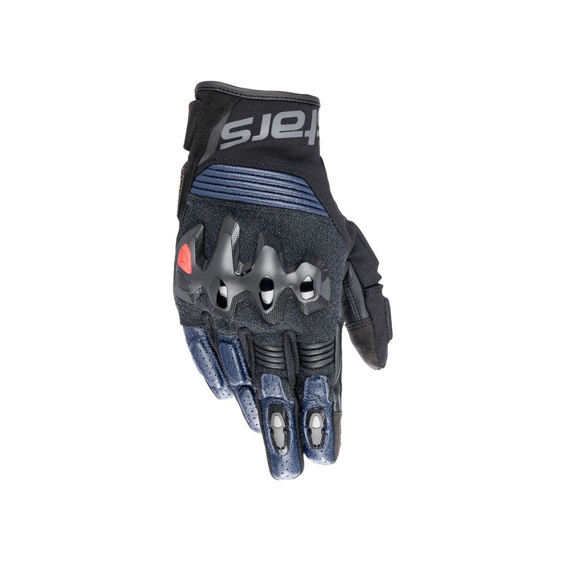 Alpinestars Halo motociklininko pirštinės juodos ir mėlynos spalvos
