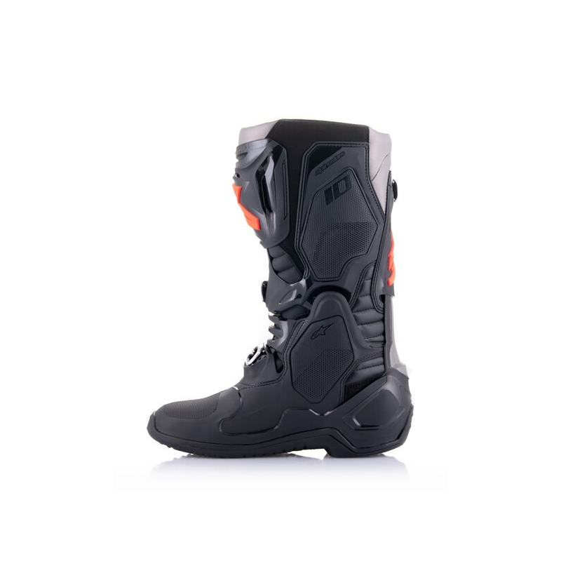 Alpinestars Tech 10 black-fluo red-grey motociklininko batai