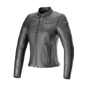 "Alpinestars" moterų "Ory" juoda odinė motociklo striukė