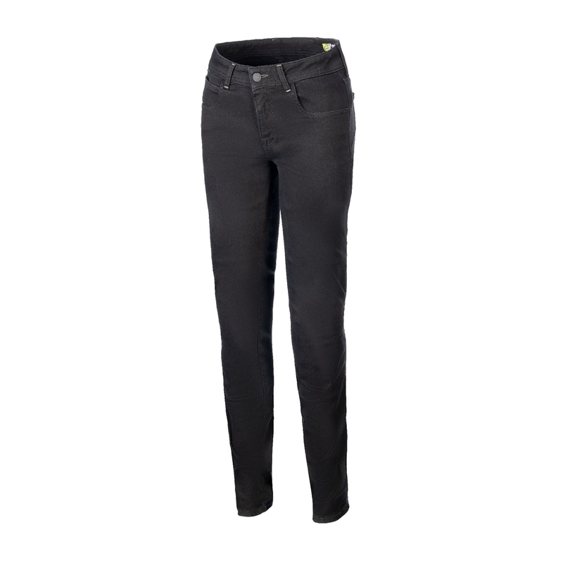 "Alpinestars" moterų "Daisy 3 Denim" juodi motociklininko džinsai