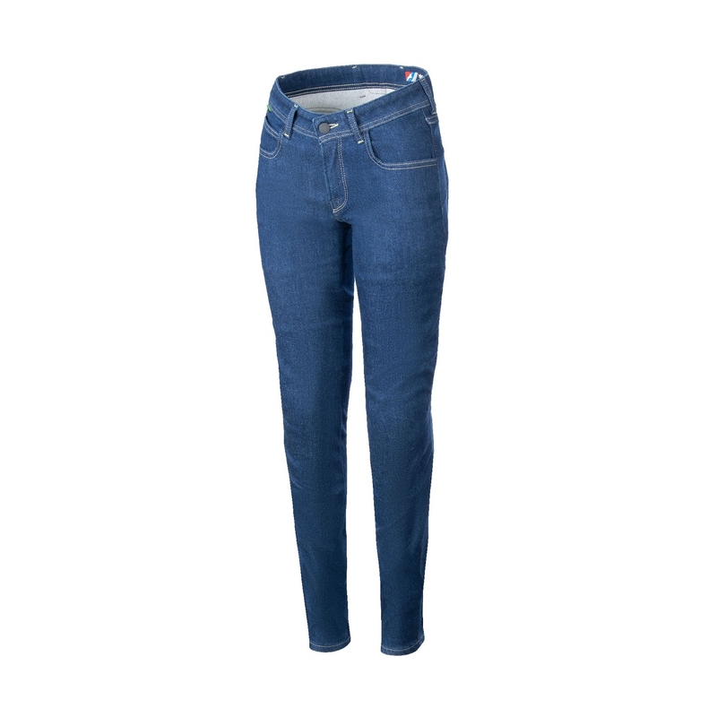 Alpinestars Daisy 3 Denim Moteriški motociklininko džinsai Washed Blue