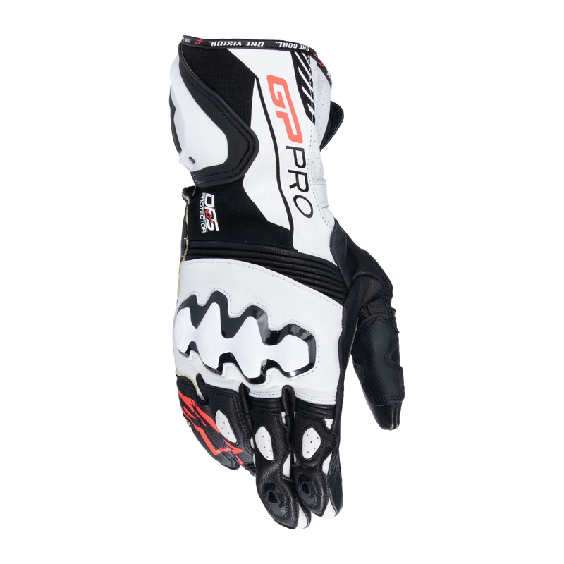 Alpinestars GP PRO R 4 motociklininko pirštinės juodai baltos