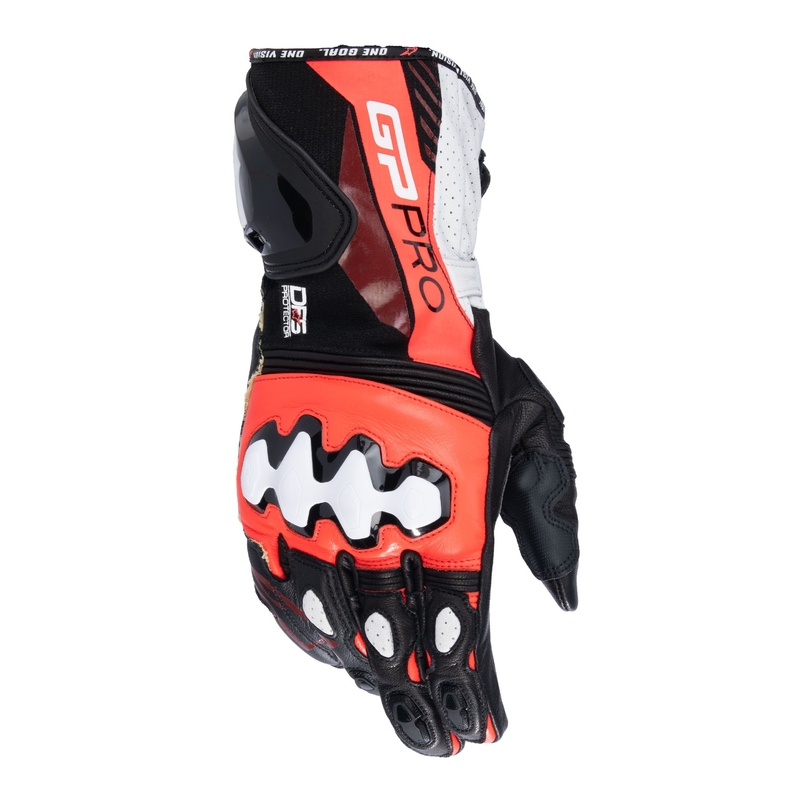 Motociklininko pirštinės Alpinestars GP PRO R 4 black-fluo red-white