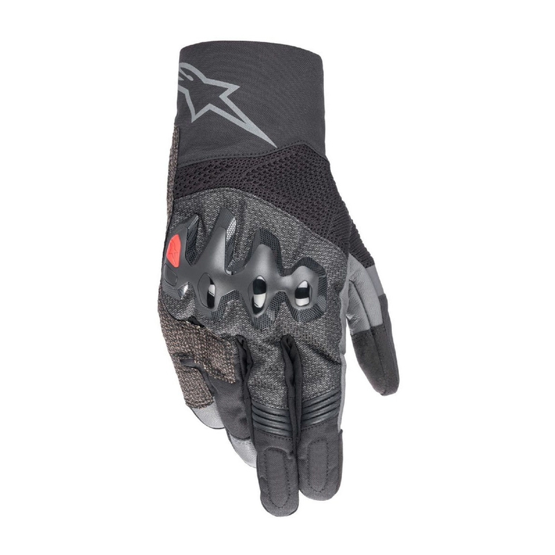 Alpinestars AMT-10 AIR HDRY juodai tamsiai pilkos motociklininko pirštinės