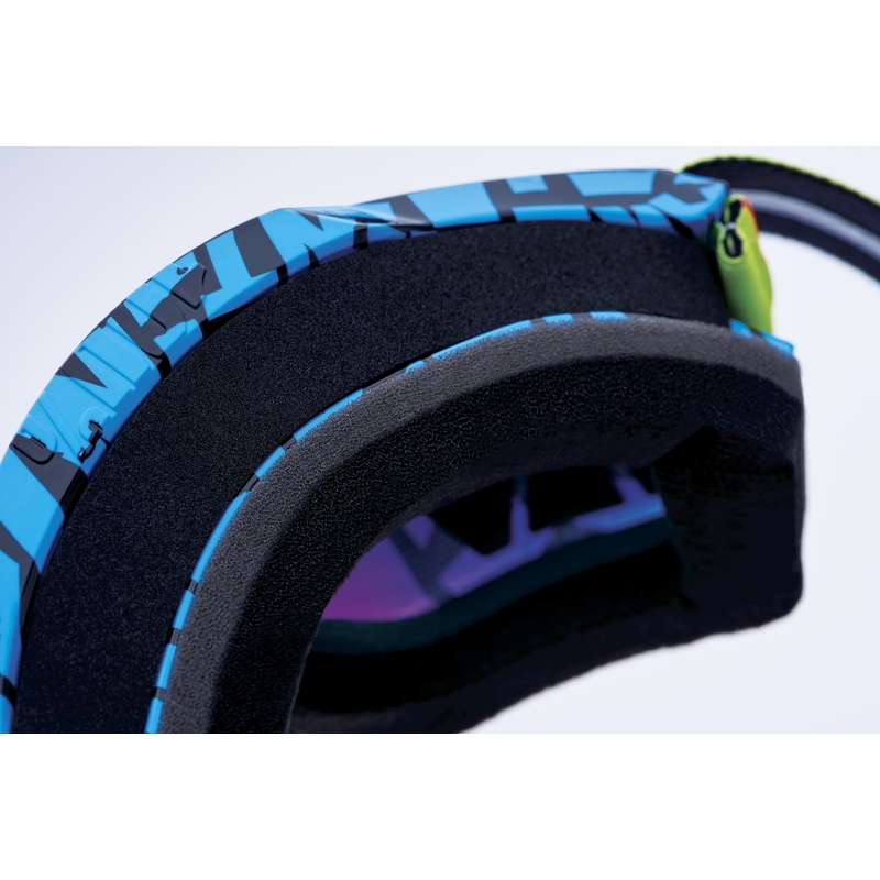 Motokroso akiniai 100% ACCURI 2 Special UTV/OTG - riboto leidimo Ken Block raudoni su chromuotu stiklu