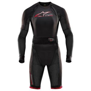 Alpinestars TECH-AIR®10 oro pagalvių sistema juoda-raudona-pilka