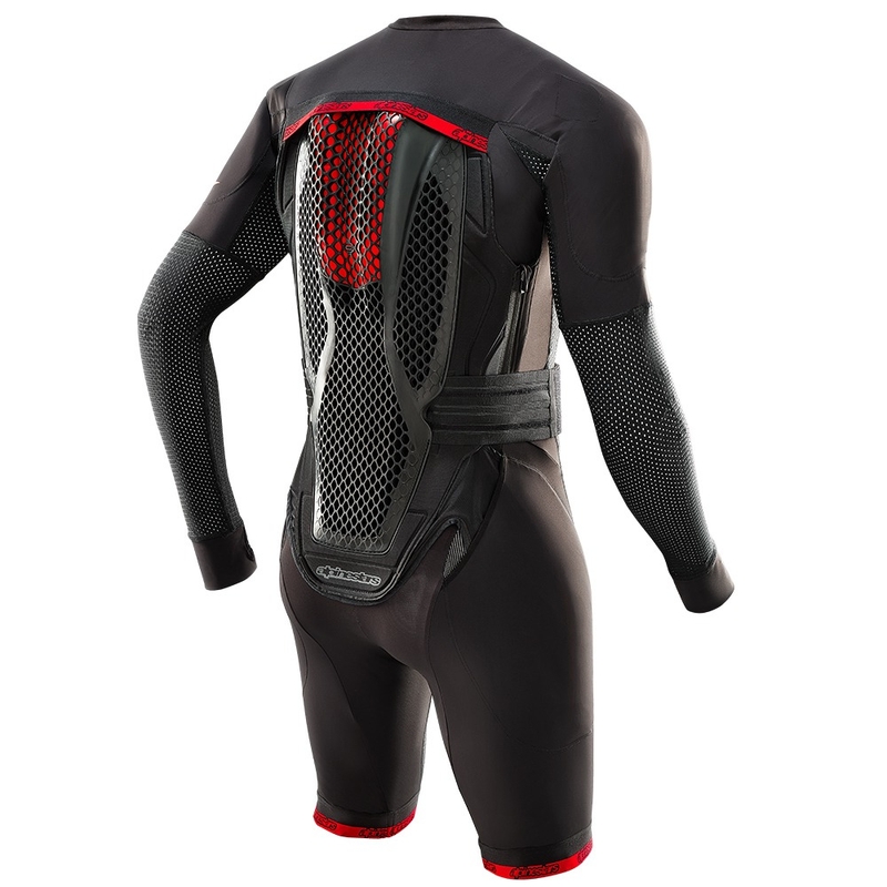 Alpinestars TECH-AIR®10 oro pagalvių sistema juoda-raudona-pilka
