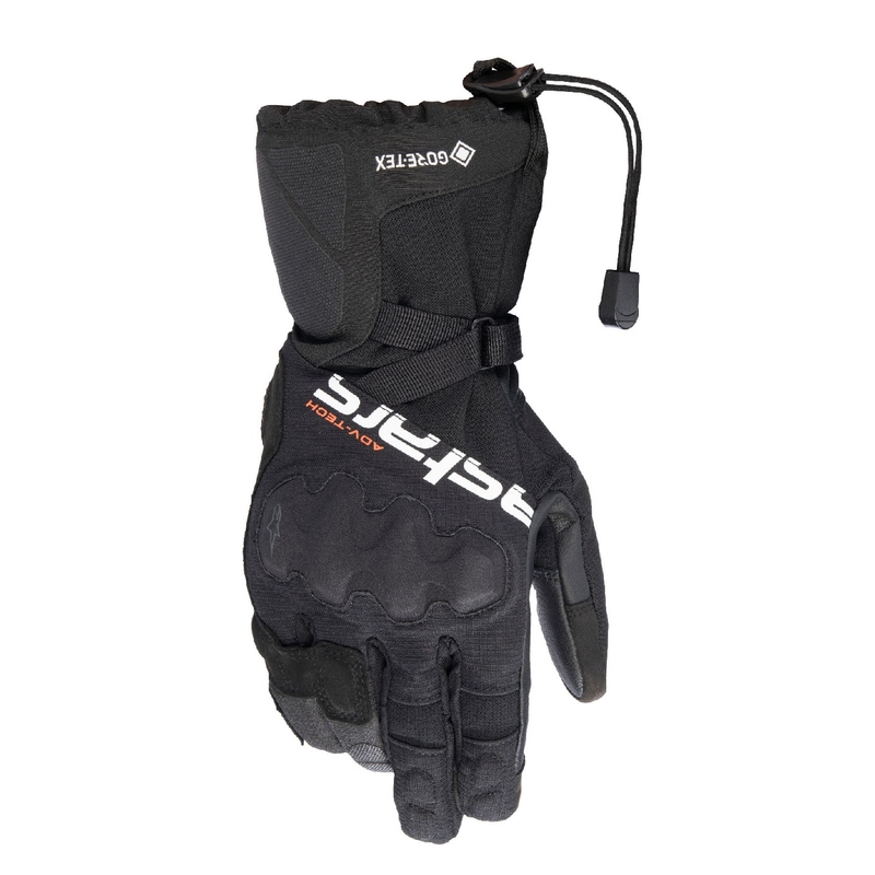 Alpinestars XT-5 GORE-TEX motociklininko pirštinės juodos spalvos