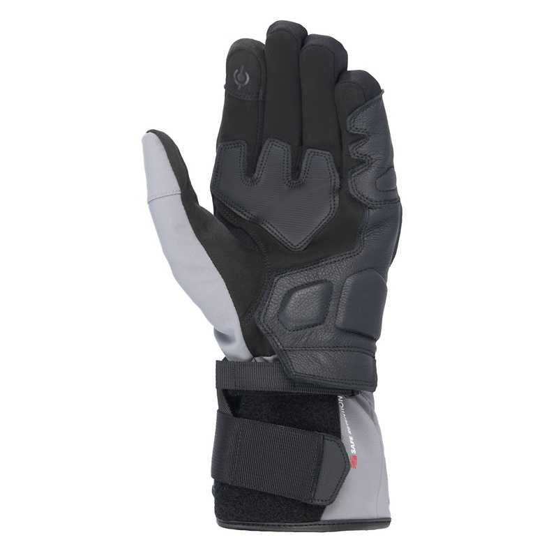Motociklininko pirštinės Alpinestars TOURER W-7 2 DRYSTAR juoda-tamsiai pilka