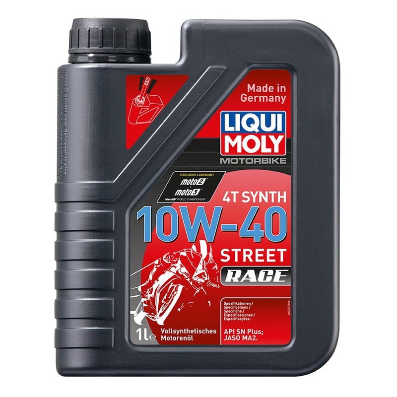 LIQUI MOLY Motorbike 4T 10W40 Street race 1 l sintetinė variklinė alyva