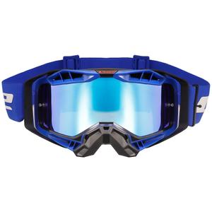 Motokroso akiniai LS2 Aura PRO black-blue iridium plexi