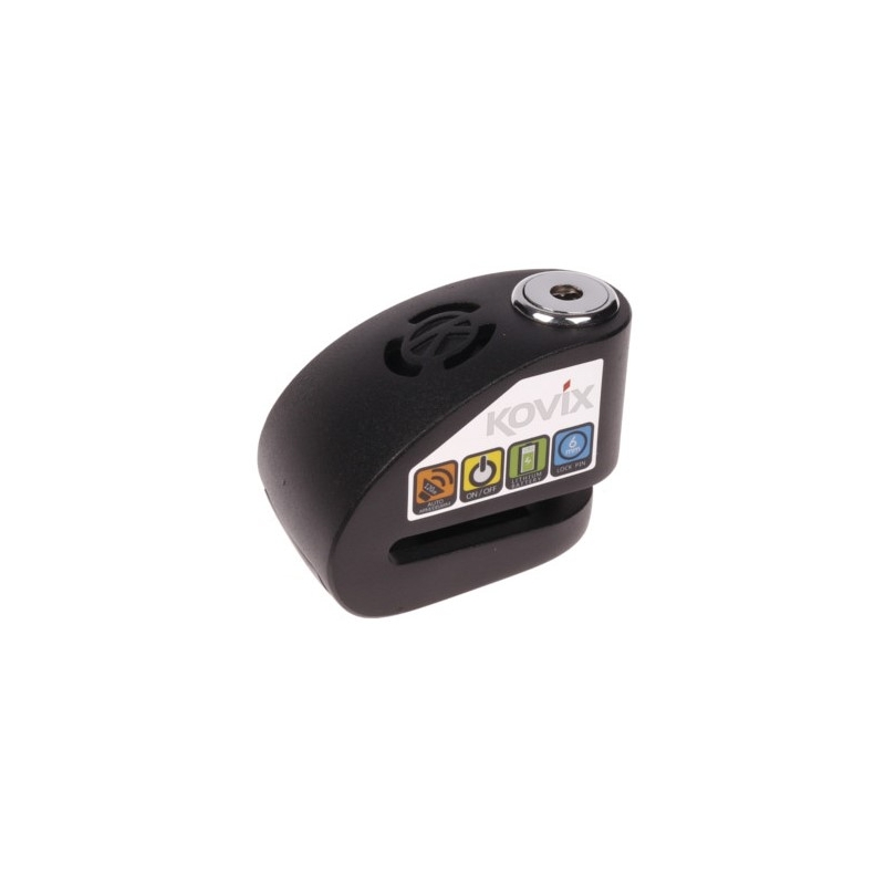 Zámek na kotoučovou brzdu s alarmem KOVIX KDL6 černý