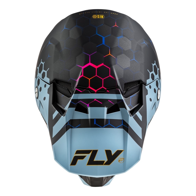 Motokroso šalmas FLY Racing Formula CC Tektonic juodai pilkas