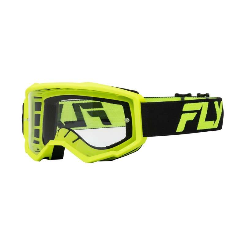 Motokrosové brýle FLY Racing Focus černo-fluo žluté s čirým plexi