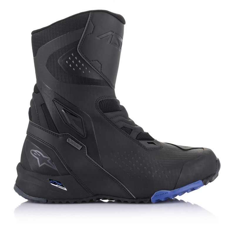 Alpinestars RT-8 GORE-TEX juodos ir mėlynos spalvos motociklininko batai