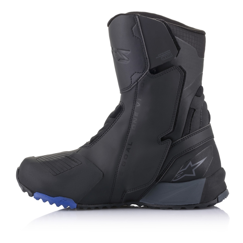 Alpinestars RT-8 GORE-TEX juodos ir mėlynos spalvos motociklininko batai