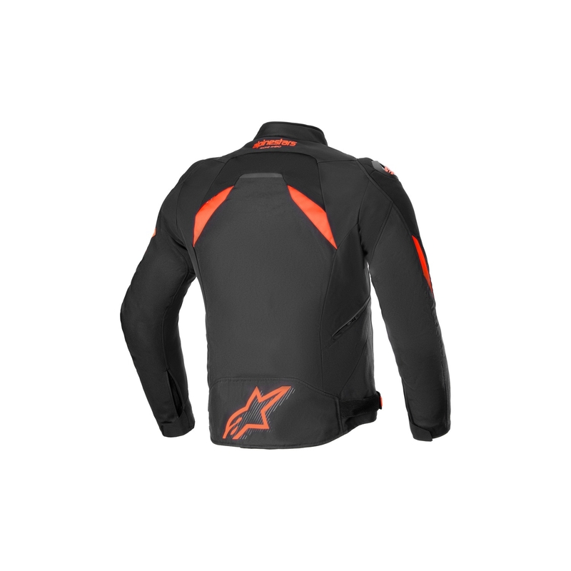 Alpinestars T-GP R 3 DRYSTAR juoda-fluo raudona-balta motociklininko striukė