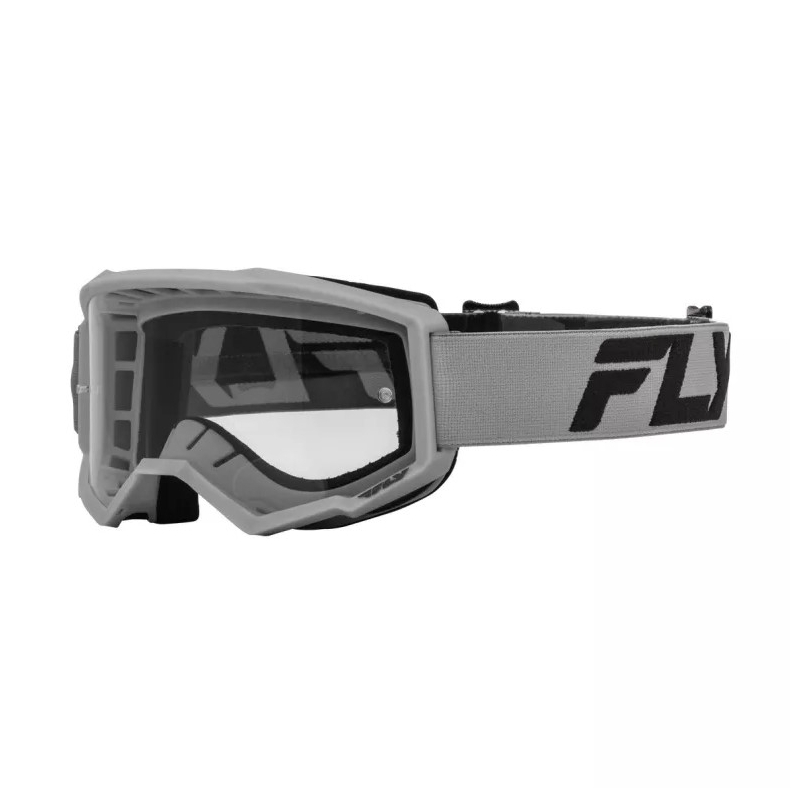 Dětské motokrosové brýle FLY Racing Focus stříbrno-černé s čirým plexi