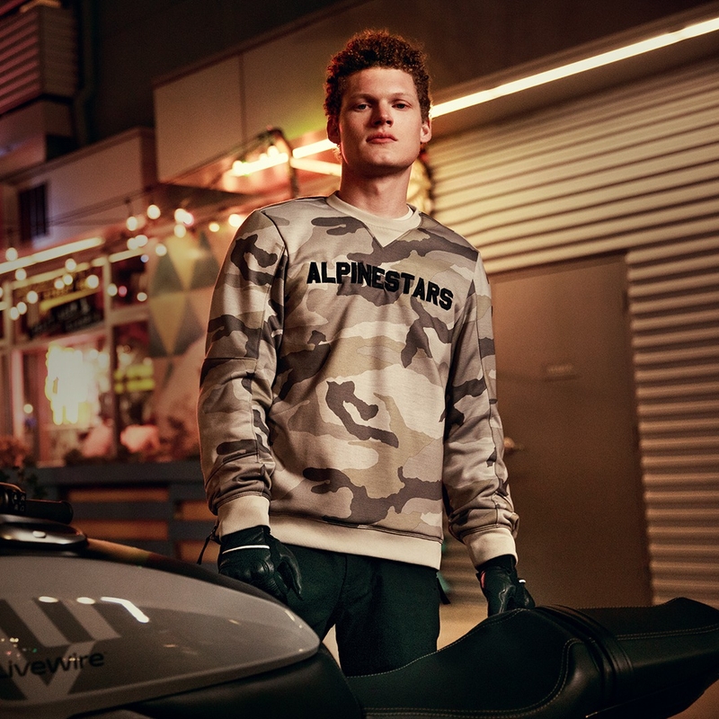 Alpinestars Legit Crew Fleece light camo-grey