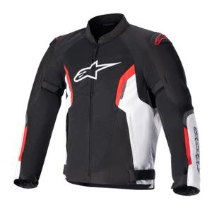 Motociklininko striukė Alpinestars AST AIR TECH-AIR 5 suderinama juoda-balta-fluo raudona