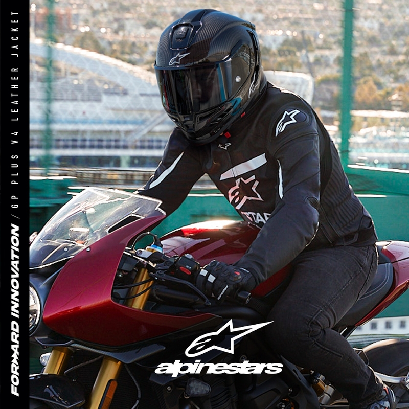 Alpinestars GP PLUS 4 juodai balta motociklininko striukė