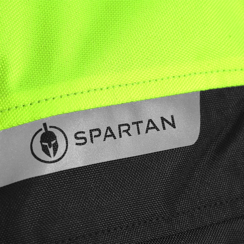 Oxford Spartan Short WP juoda-fluo geltona motociklininko striukė