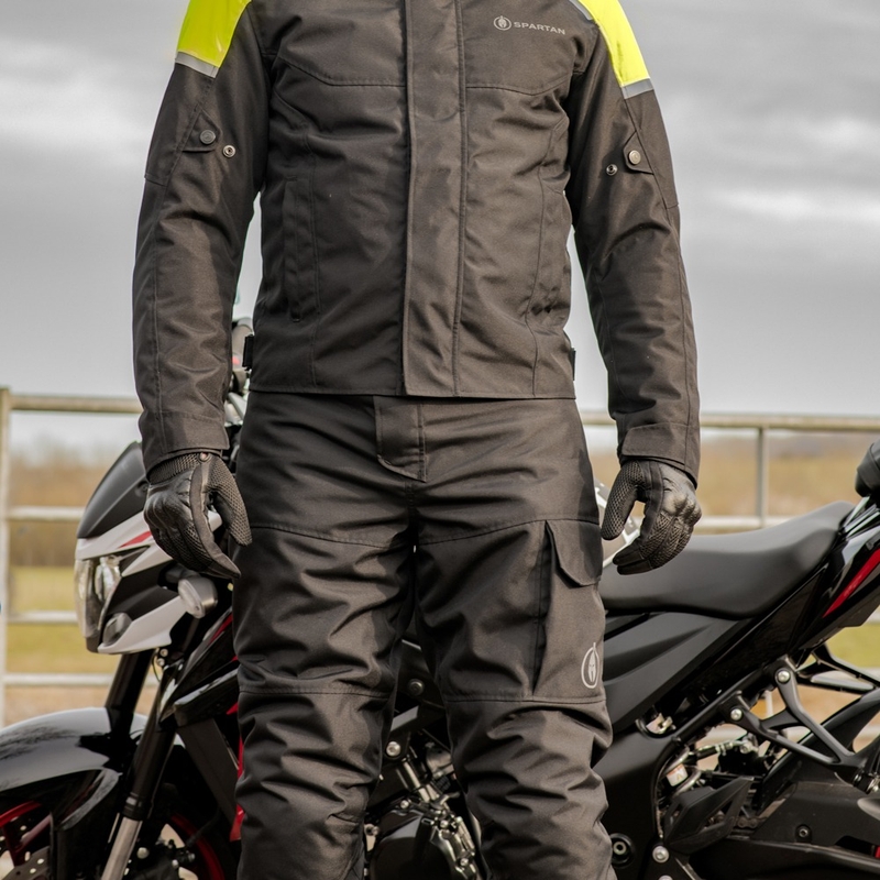 Oxford Spartan WP trumpos motociklininko kelnės Black