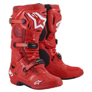 Alpinestars Tech 10 motociklininko batai raudoni