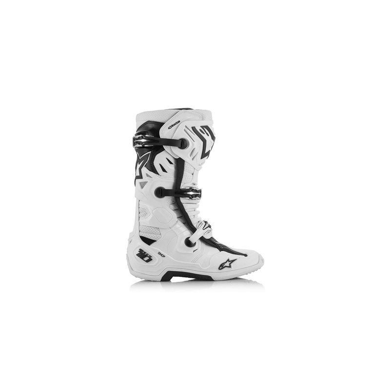 "Alpinestars Tech 10 Supervented" motociklininko batai Perforuoti balti