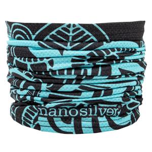 Daugiafunkcinis kaklo šildytuvas nanosilver® Flower juoda-turkio spalvos