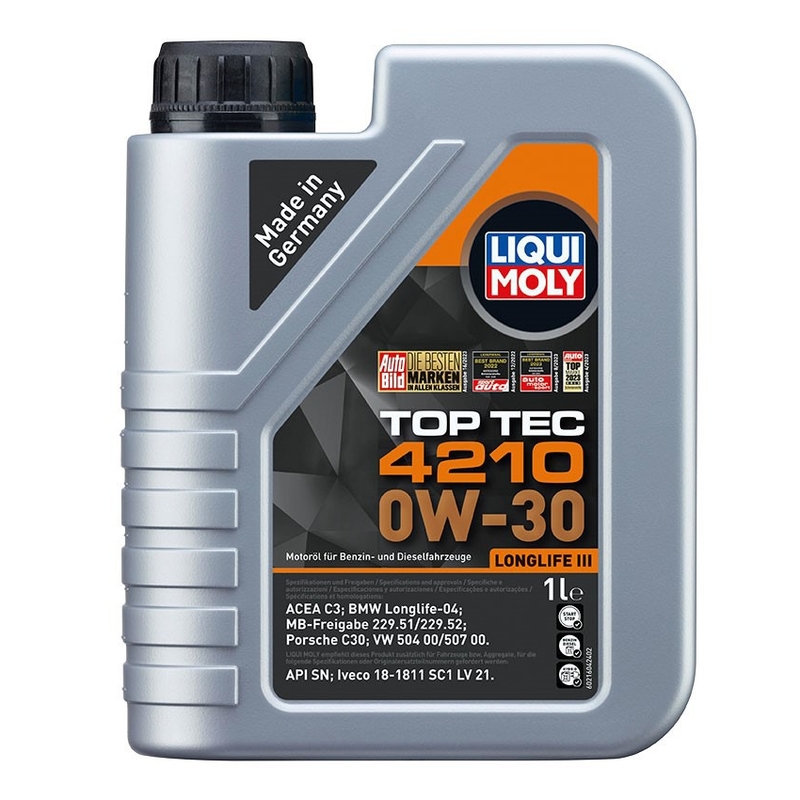 LIQUI MOLY Top Tec 4210 0W-30 sintetinė variklinė alyva 1 l