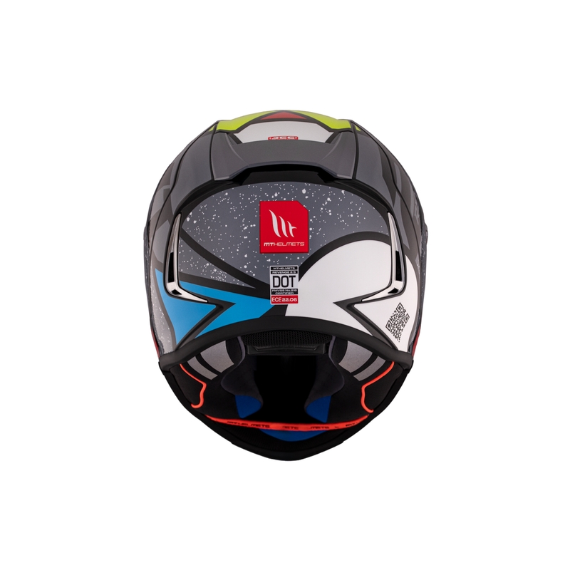 MT REVENGE 2 S Light CO integralinis motociklininko šalmas blizgus juodas-raudonas-geltonas