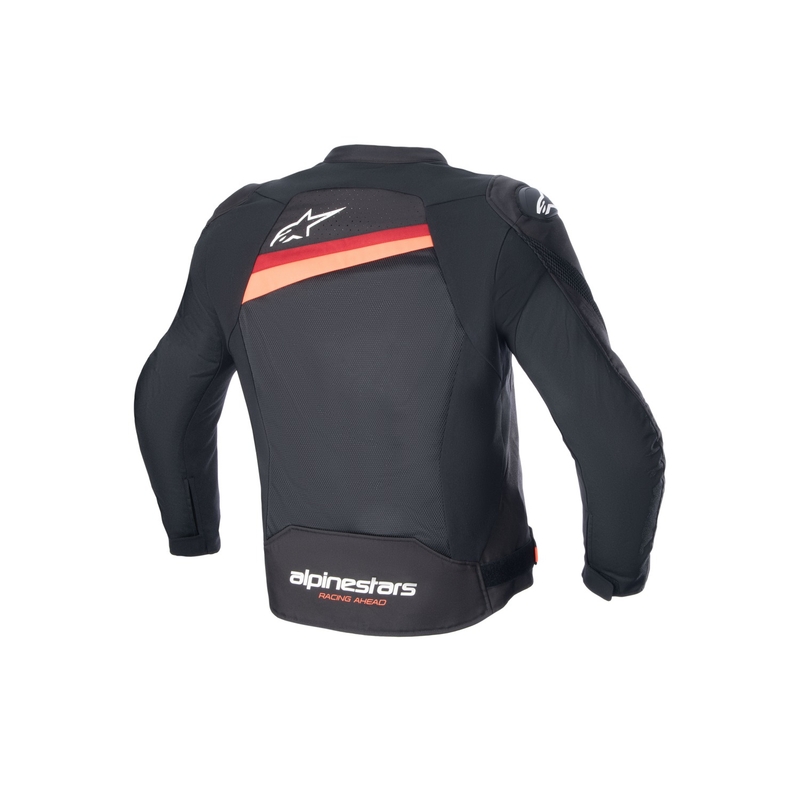 Alpinestars T-GP PLUS R 4 Airflow juoda-fluo raudona motociklininko striukė