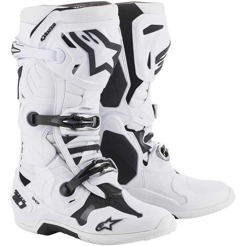 Motociklininko batai Alpinestars Tech 10 white - II kokybė išpardavimas