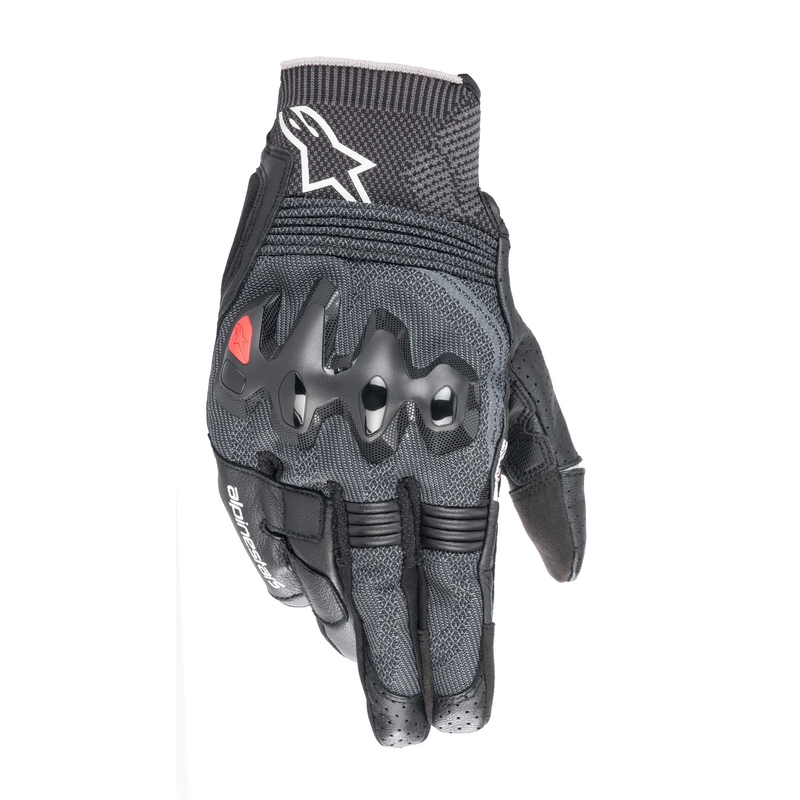 "Alpinestars Morph" sportinės motociklininko pirštinės juodos ir pilkos spalvos