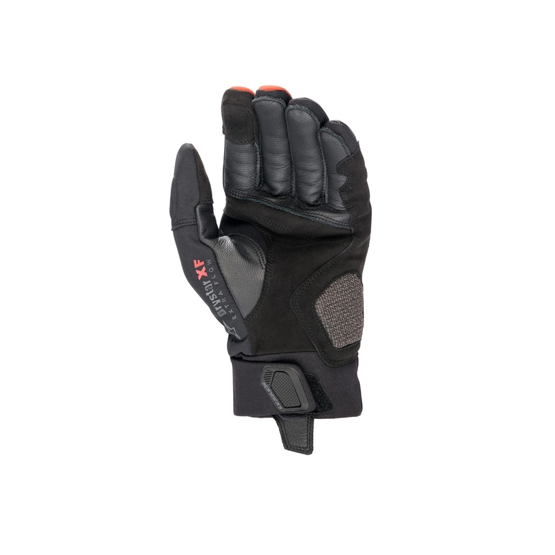 "Alpinestars Hyde XT Drystar" fluoro raudonos ir juodos spalvos motociklininko pirštinės