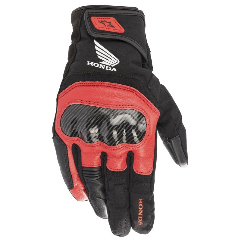 "Alpinestars SMX Z Drystar Honda" juodos ir raudonos motociklininko pirštinės