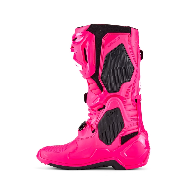 Alpinestars Tech 10 rožiniai-juoda-balti motociklininko batai