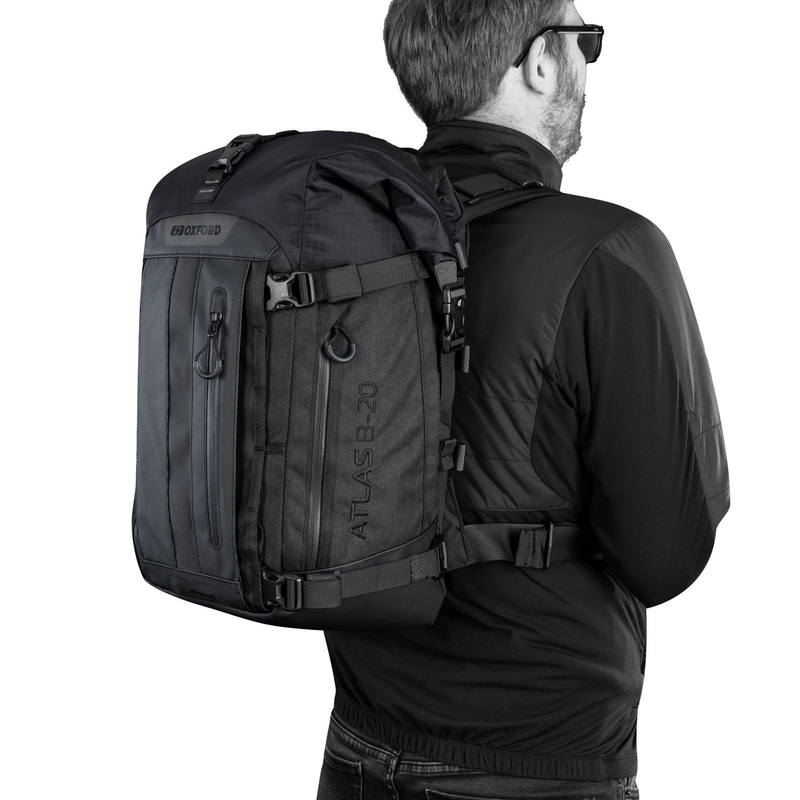 Motociklo krepšys Oxford Atlas B-20 Advanced Backpack 20 l juodas