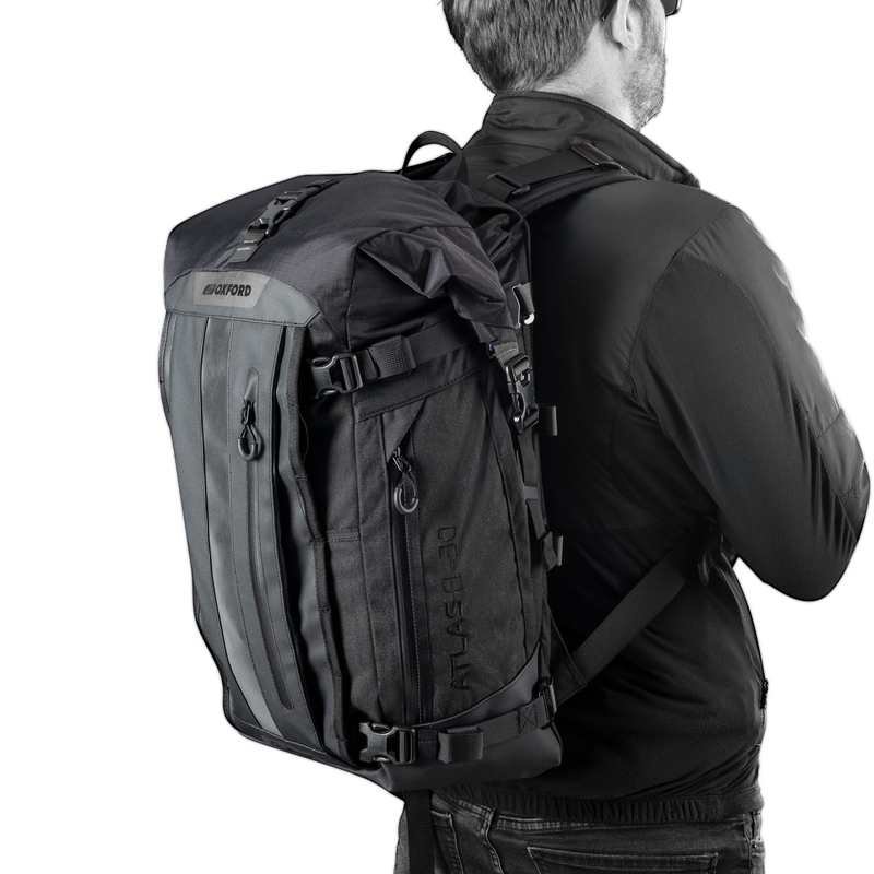 Motociklo krepšys Oxford Atlas B-30 Advanced Backpack 30 l pilkas
