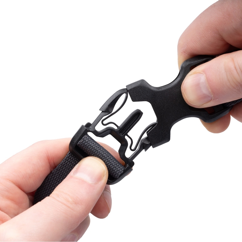 "Oxford Atlas B-Clip" bagažo diržai 2 vnt. pilki 26 mm x 1,2 m