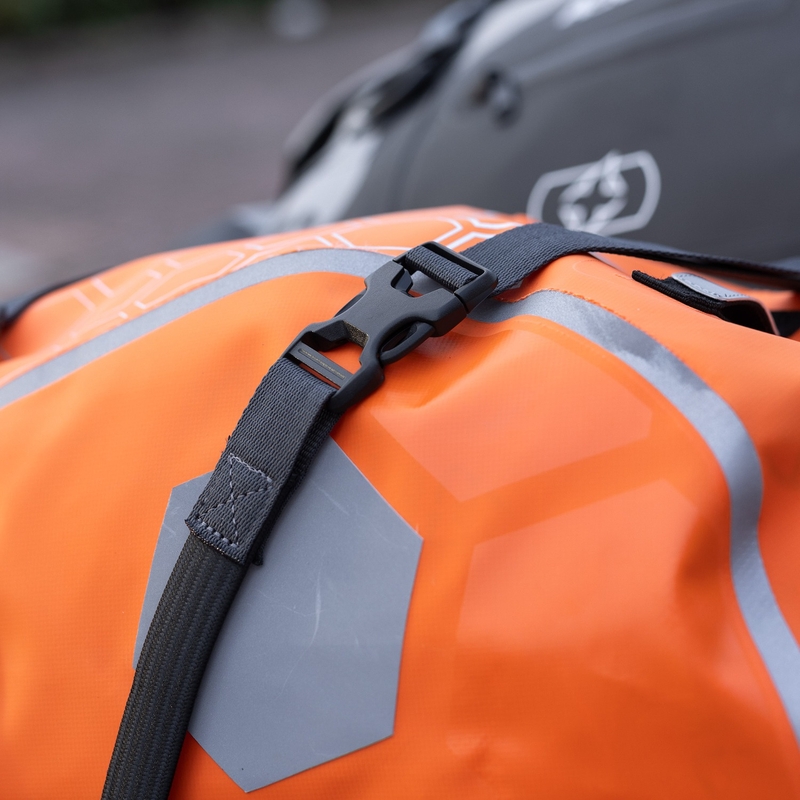 "Oxford Atlas B-Clip" bagažo diržai 2 vnt. pilki 26 mm x 1,2 m