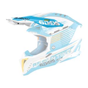 Airoh Aviator Six days Argentina mėlynos ir baltos spalvos šalmo skydelis