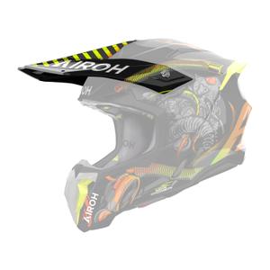 Šalmo skydelis "Airoh Twist 3 Toxic" juodai geltonas blizgus