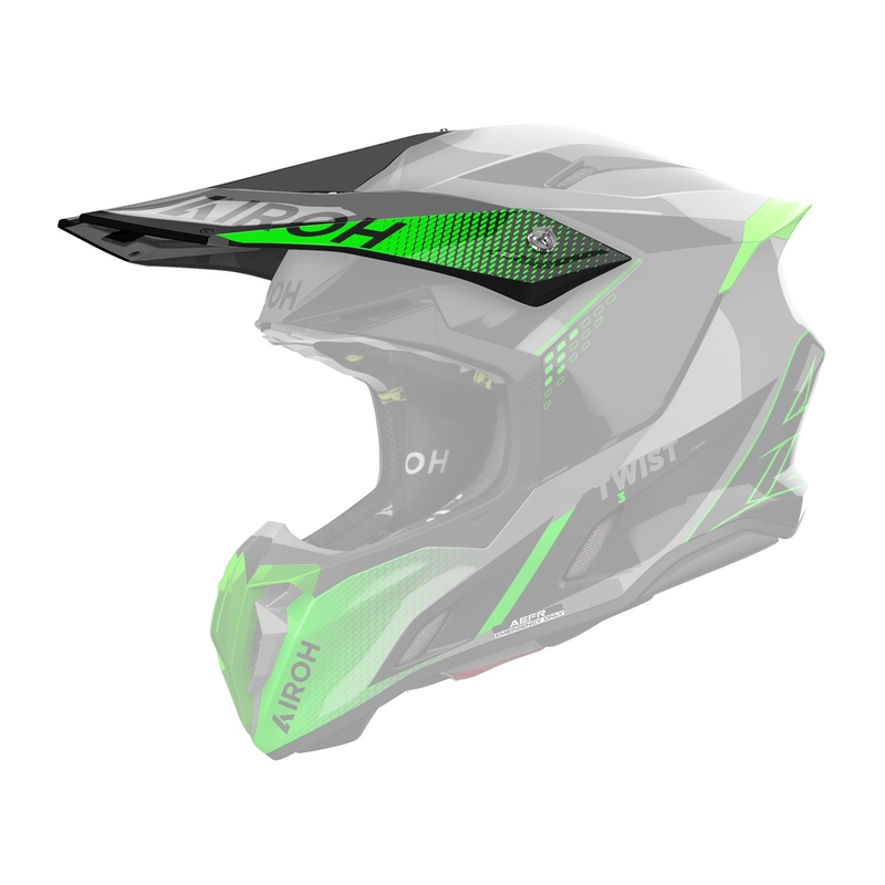 Šalmo skydelis Airoh Twist 3 Shard green glossy