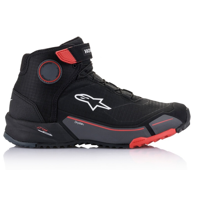Alpinestars CR-X Drystar Honda Collection juodai-raudonai-pilki motociklininko batai