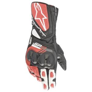 Alpinestars SP-8 motociklininko pirštinės juoda-balta-raudona