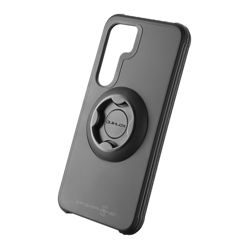 Apsauginis dangtelis Interphone QUIKLOX Tetraforce, skirtas "Samsung Galaxy S24", juodas