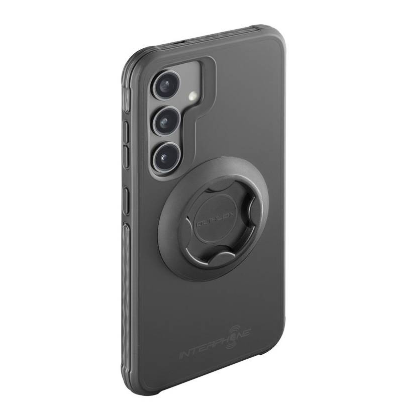 Apsauginis dangtelis Interphone QUIKLOX Tetraforce, skirtas "Samsung Galaxy S24", juodas