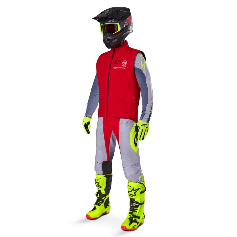 "Alpinestars Techstar" raudona softshell liemenė